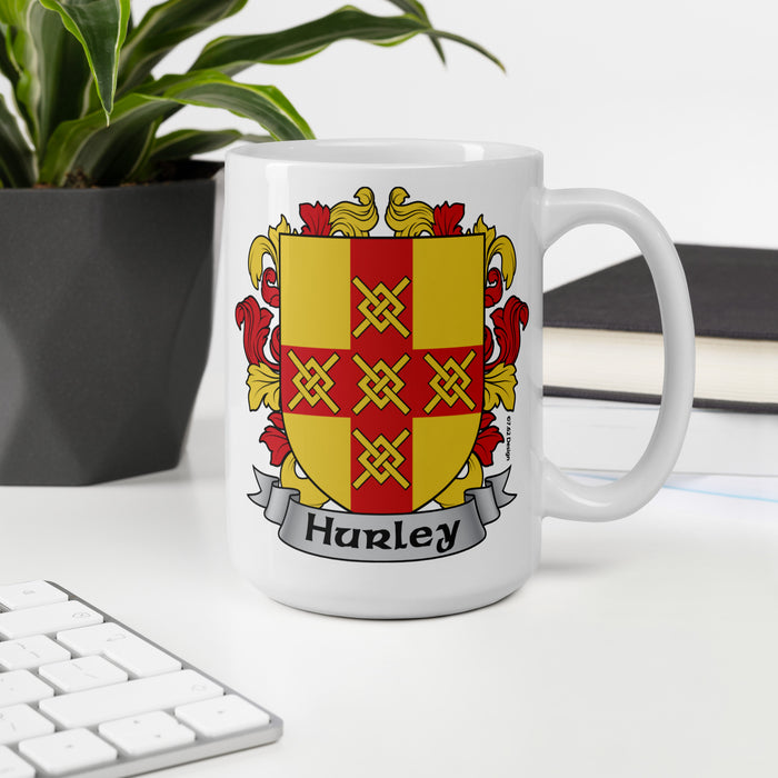 Hurley Irish Family Coat Of Arms 15oz Mug
