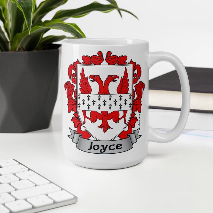 Joyce Irish Family Crest Coat Of Arms 15oz Mug