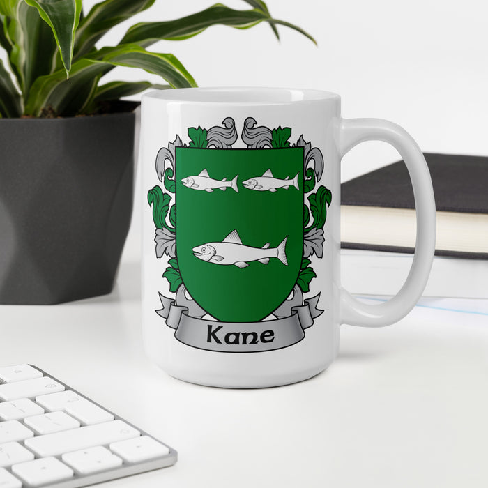 Kane Irish Family Crest Coat Of Arms 15oz Mug