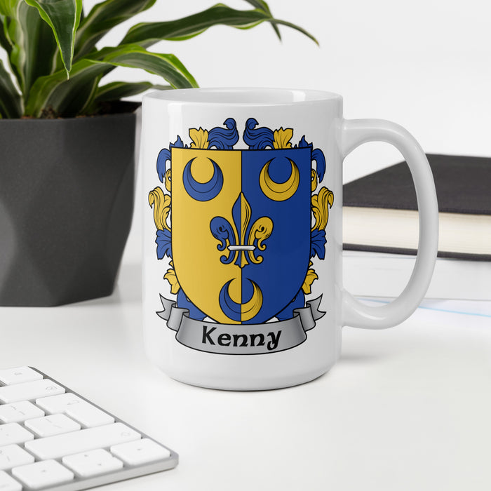 Kenny Irish Family Crest Coat Of Arms 15oz Mug