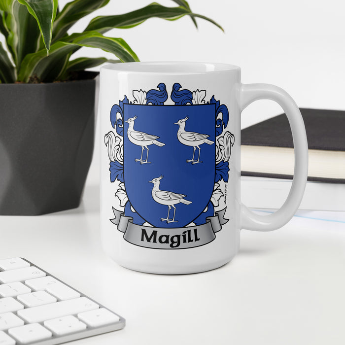 Magill Irish Family Crest Coat Of Arms 15oz Mug