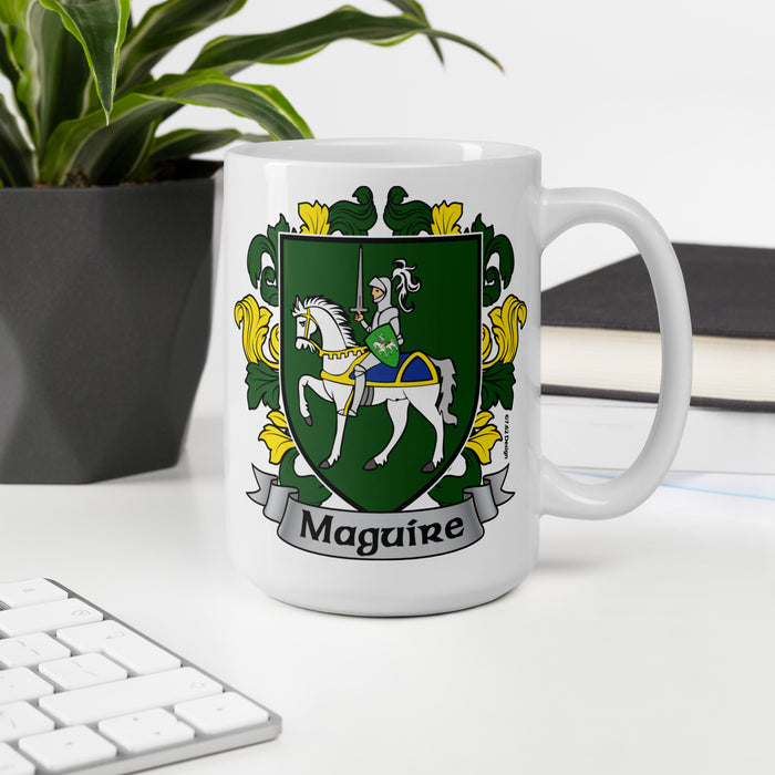 Maguire Irish Family Crest Coat Of Arms 15oz Mug