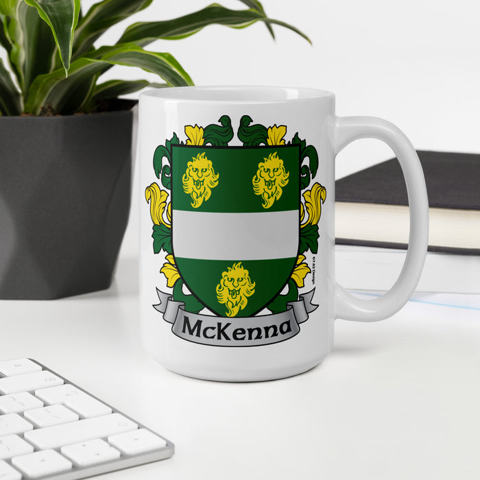 McKenna Irish Family Crest Coat Of Arms 15oz Mug