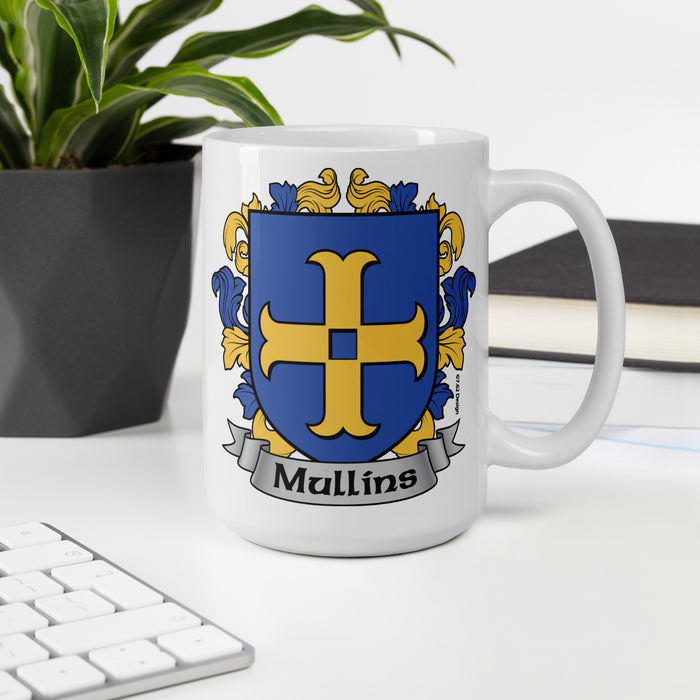 Mullins Irish Family Crest Coat Of Arms 15oz Mug