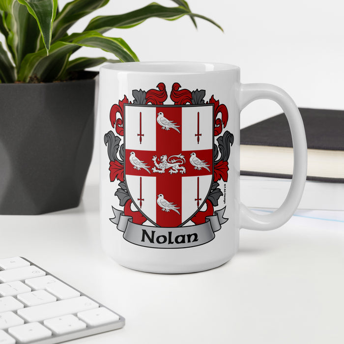 Nolan Irish Family Crest Coat Of Arms 15oz Mug