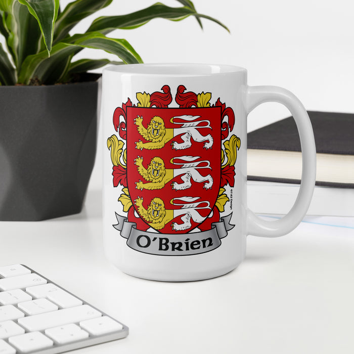 O'Brien Irish Family Crest Coat Of Arms 15oz Mug