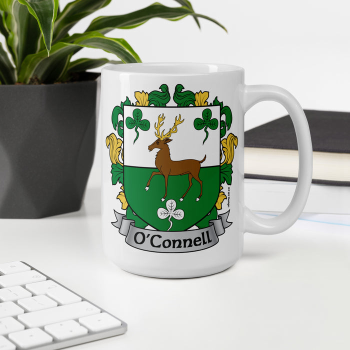 O'Connell Irish Family Crest Coat Of Arms 15oz Mug