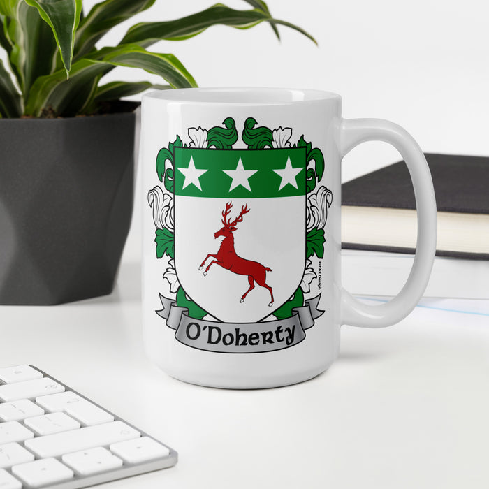 O'Doherty Irish Family Crest Coat Of Arms 15oz Mug