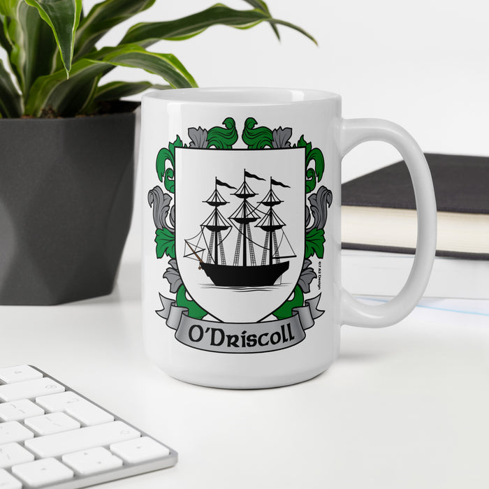O'Driscoll Irish Family Crest Coat Of Arms 15oz Mug