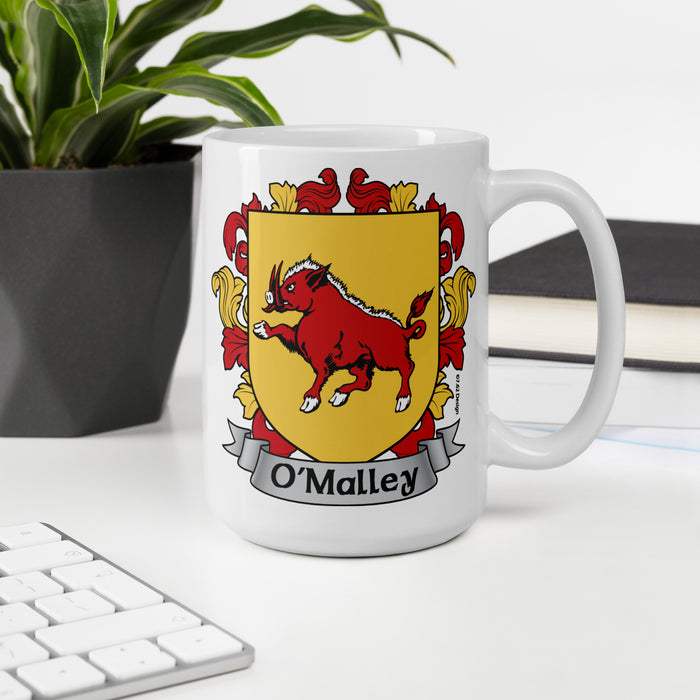 O'Malley Irish Family Crest Coat Of Arms 15oz Mug