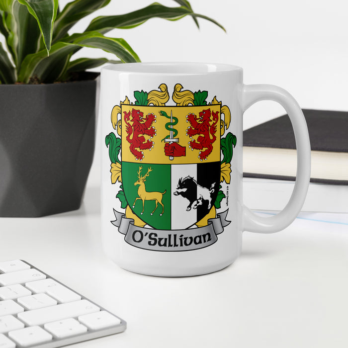 O'Sullivan Irish Family Crest Coat Of Arms 15oz Mug