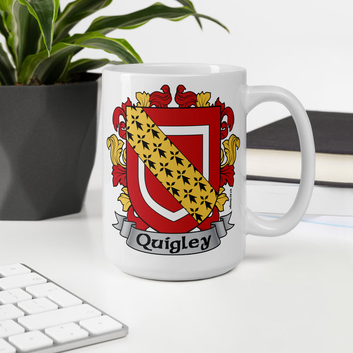 Quigley Irish Family Crest Coat Of Arms 15oz Mug