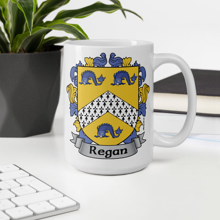 Regan Irish Family Crest Coat Of Arms 15oz Mug