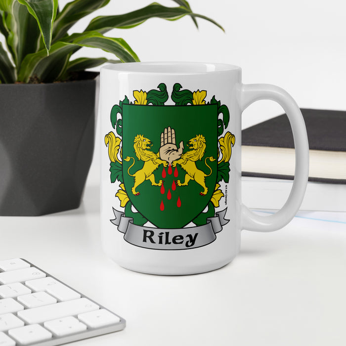 Riley Irish Family Crest Coat Of Arms 15oz Mug