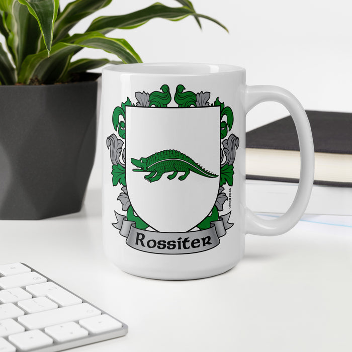 Rossiter Irish Family Crest Coat Of Arms 15oz Mug
