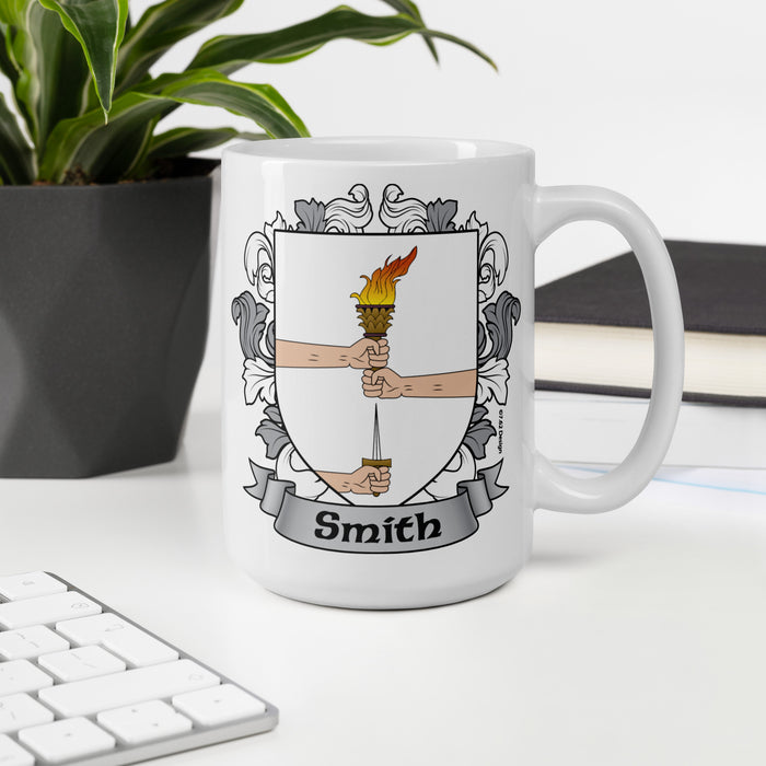 Smith Irish Family Crest Coat Of Arms 15oz Mug
