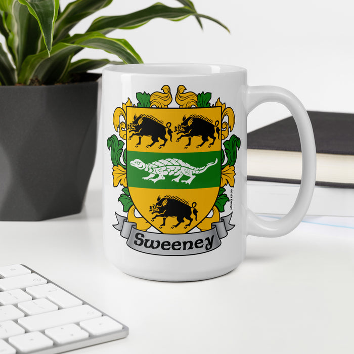 Sweeney Irish Family Crest Coat Of Arms 15oz Mug