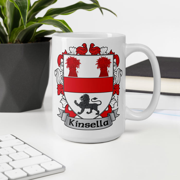 Kinsella Irish Family Crest Coat Of Arms 15oz Mug