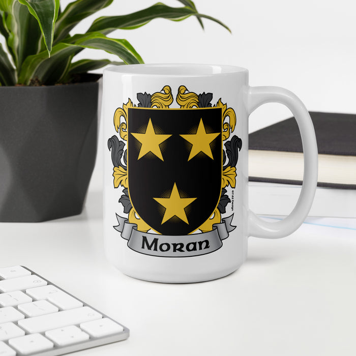 Moran Irish Family Crest Coat Of Arms 15oz Mug