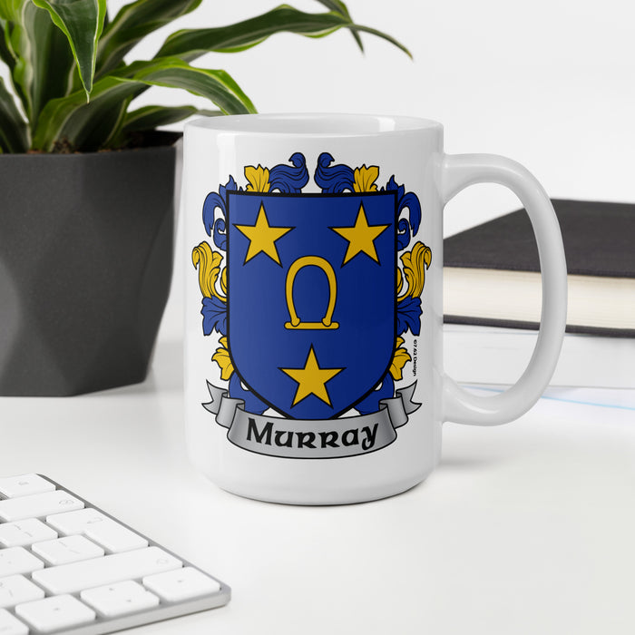 Murray Irish Family Crest Coat Of Arms 15oz Mug