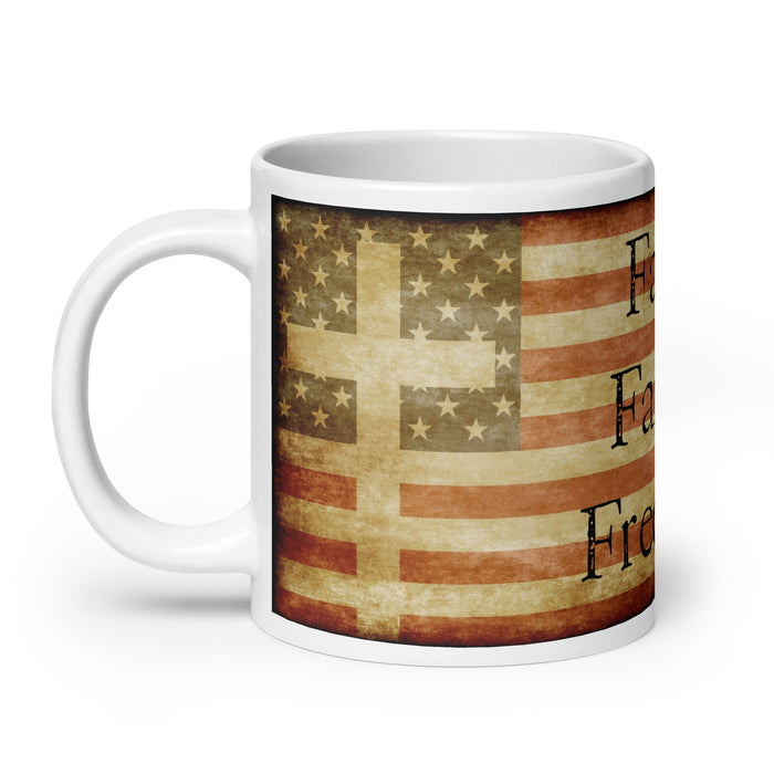 Faith Family Freedom 20oz Coffee Mug