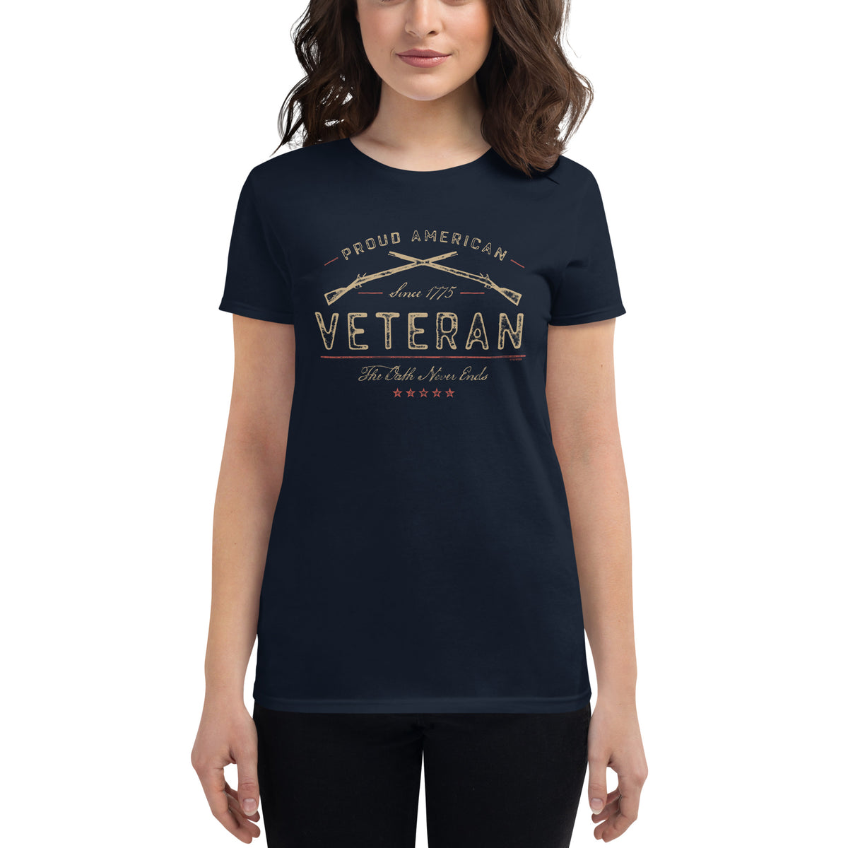 U.S. Military Veteran Women's short sleeve tshirt — 7.62 Design