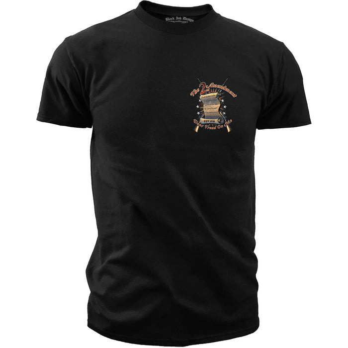 2nd Amendment Dont Tread on Me - Black Ink Premium Men's T-Shirt