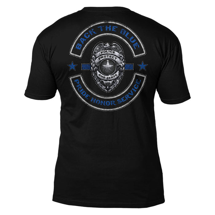 Law Enforcement Back The Blue 7.62 Design Premium Men's Patriotic T-Shirt