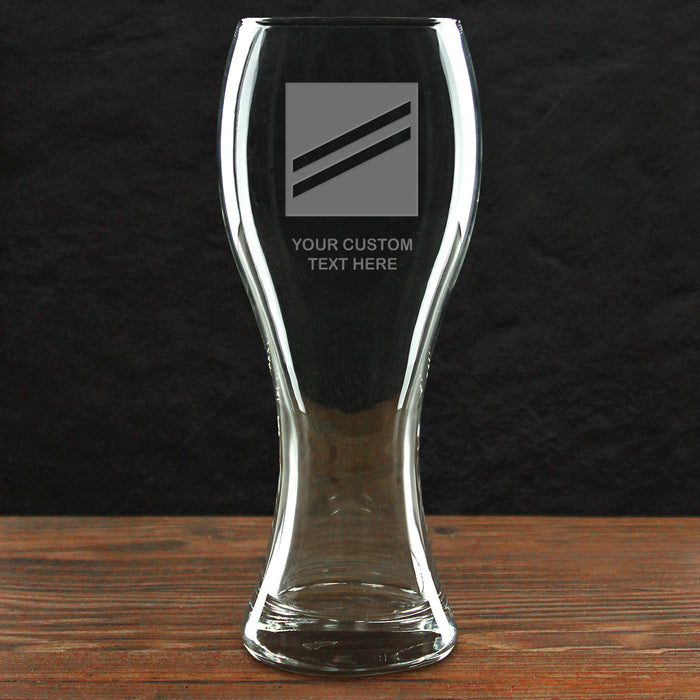 US Navy 'Build Your Glass' Personalized 23 oz Pilsner Beer Glass