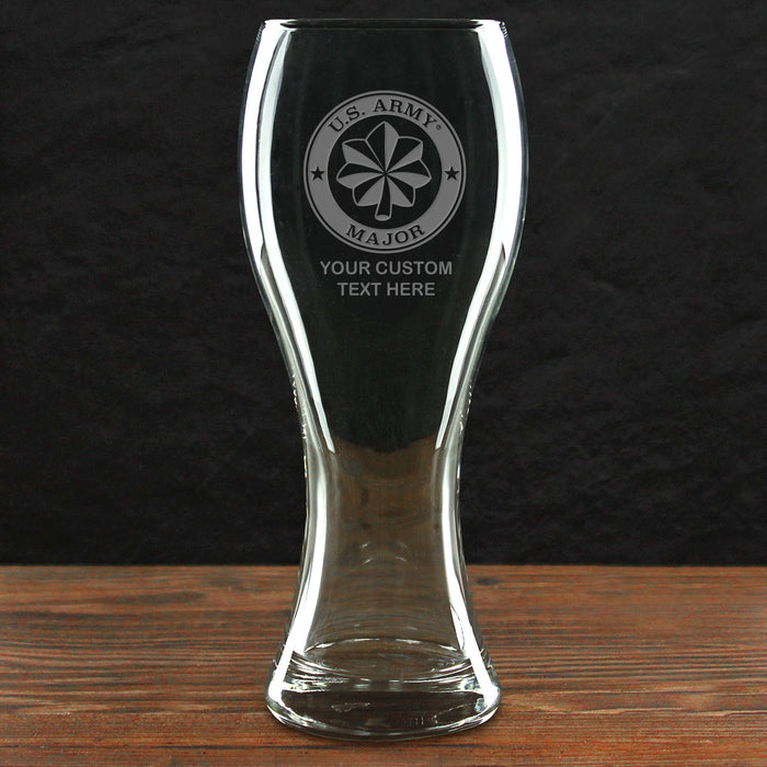 US Army 'Build Your Glass' Personalized 23 oz. Giant Pilsner Glass