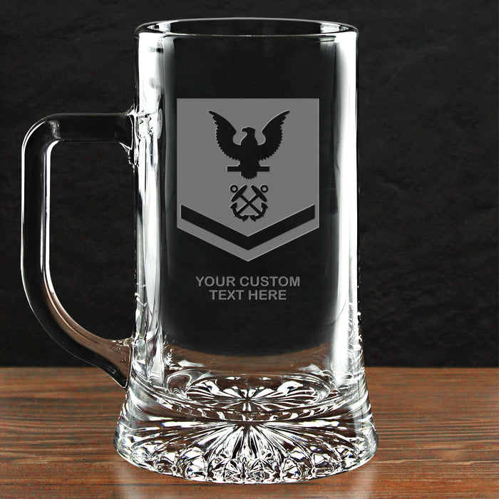 US Navy 'Build Your Glass' Personalized 17.5 oz Maxim Mug