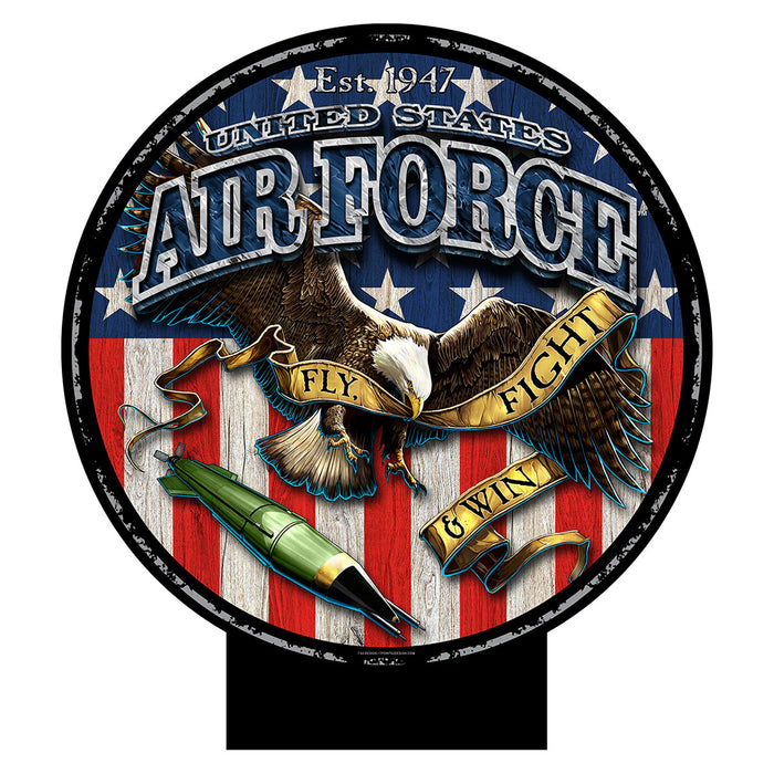 USAF Fighting Eagle 20 x 20 inch Yard Sign