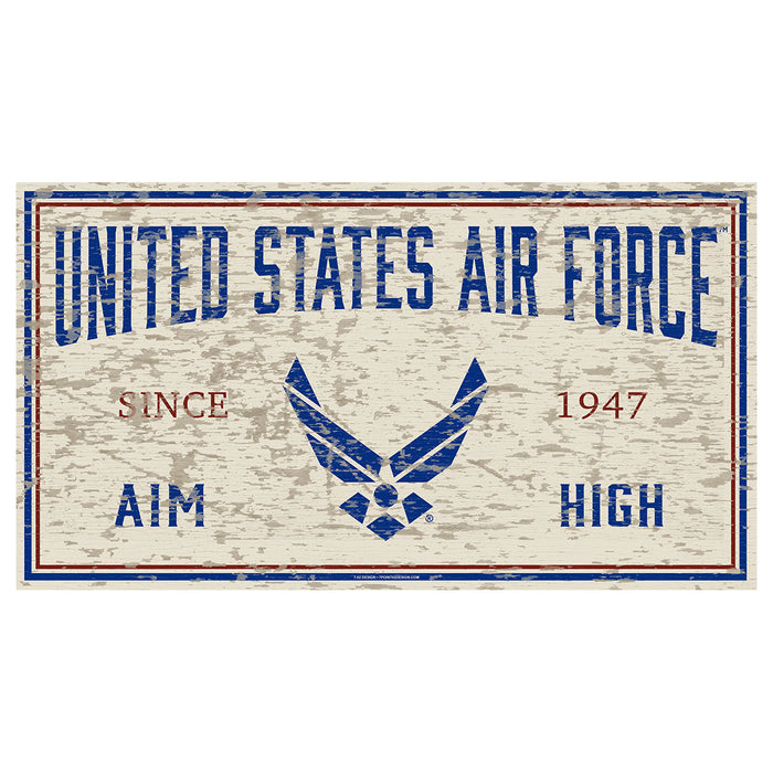 USAF Chipped 11 x 20 inch Sign