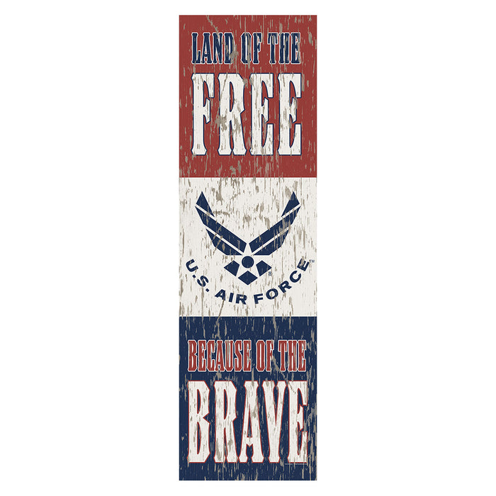 USAF Land of the Free 10 x 35 inch Sign