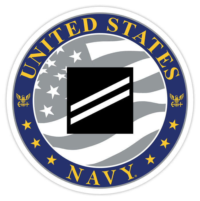US Navy E-2 Seaman Apprentice 3.5" Decal by 7.62 Design