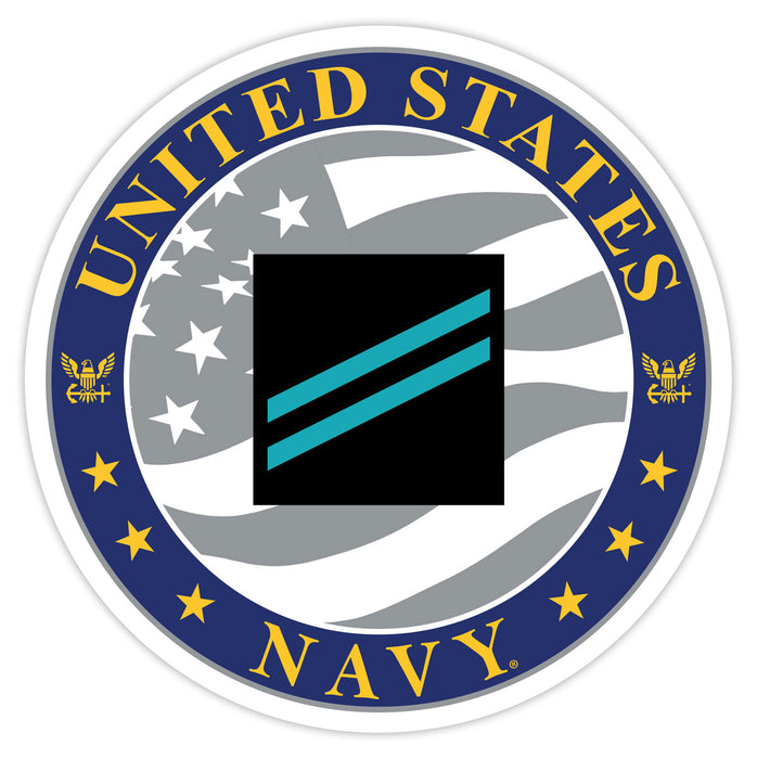 US Navy E-2 Constructionman Apprentice 3.5" Decal by 7.62 Design