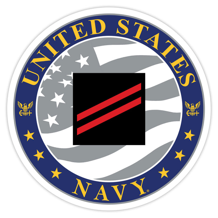 US Navy E-2 Fireman Apprentice 3.5" Decal by 7.62 Design