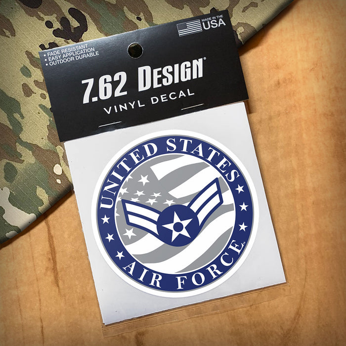 US Air Force E-3 Airman First Class 3.5" Decal by 7.62 Design