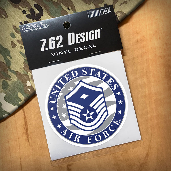 US Air Force E-7 First Sergeant 3.5" Decal by 7.62 Design