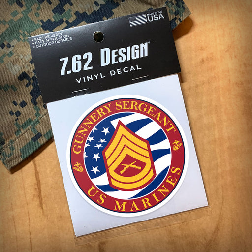 USMC Gunnery Sergeant (E-7) Retired Patch – 'Gunny' – Semper Fi – Veteran Owned