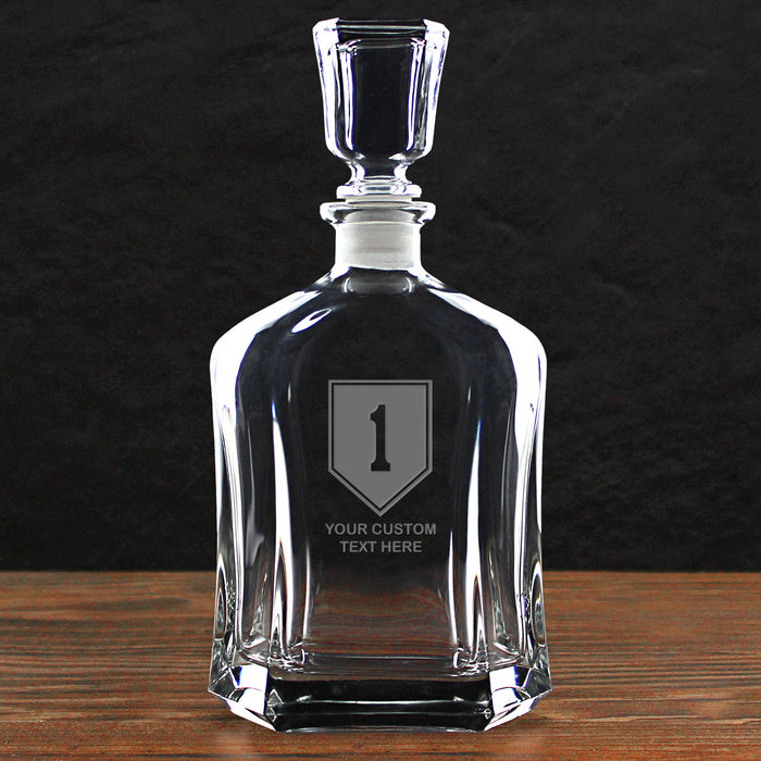 US Army 'Build Your Glass' Personalized 23.75 oz. Whiskey Decanter