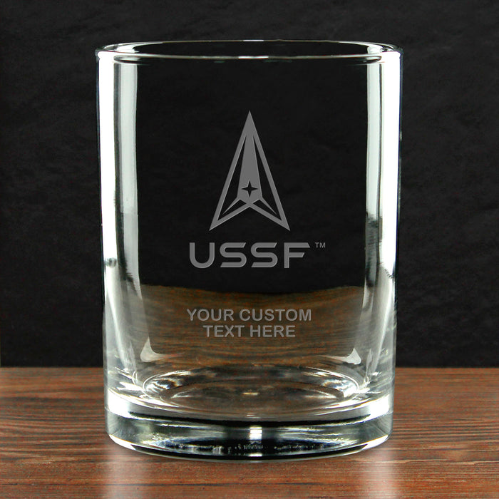 US Space Force 'Pick Your Design' Double Old Fashioned Glass