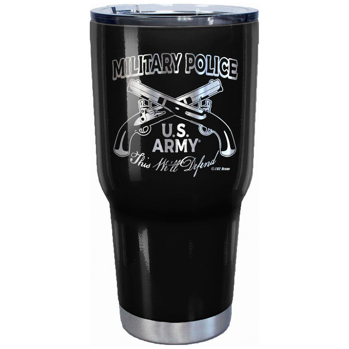 7.62 Design US Army Military Police Laser Etched 32oz Travel Mug - Officially Licensed
