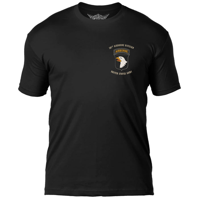 U.S. Army 101st Airborne Flags 'Rendezvous With Destiny' 7.62 Design Battlespace Men's T-Shirt- 7.62 Design