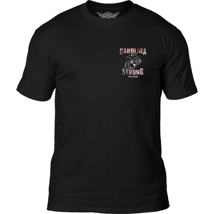 USMC 'Carolina Strong' 7.62 Design Battlespace Men's T-Shirt Black- 7.62 Design