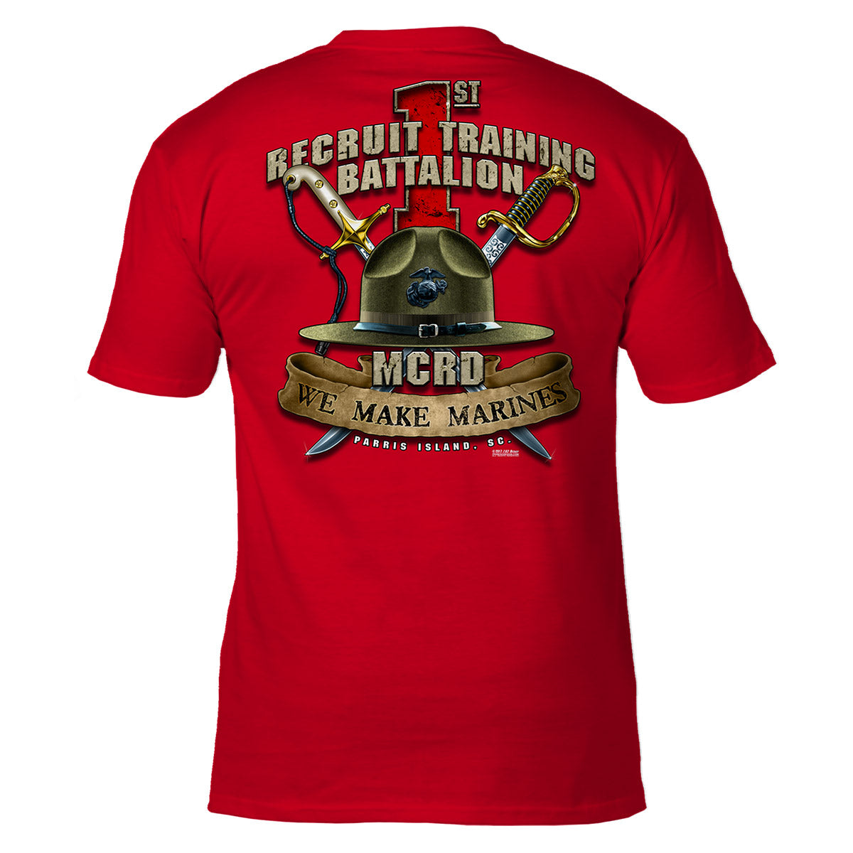 USMC MCRD Parris Island 1st Battalion 7.62 Design Men