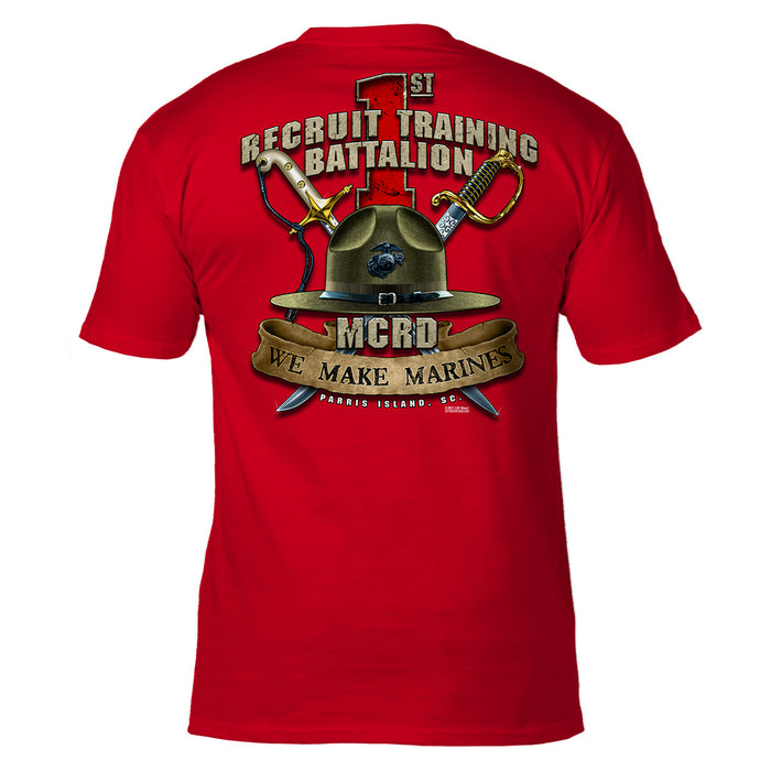 USMC MCRD Parris Island 1st Battalion 7.62 Design Men's T-Shirt