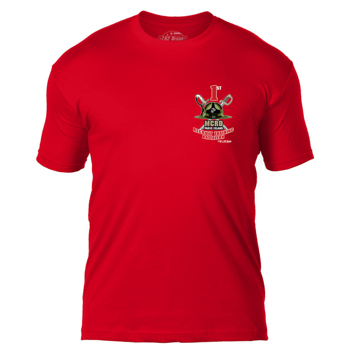 USMC MCRD Parris Island 1st Battalion 7.62 Design Men's T-Shirt