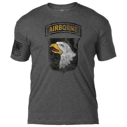 Army 101st Airborne 'Distressed' 7.62 Design Battlespace Men's T-Shirt- 7.62 Design
