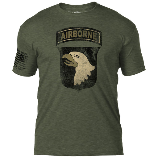 Army 101st Airborne 'Distressed' 7.62 Design Battlespace Men's T-Shirt- 7.62 Design